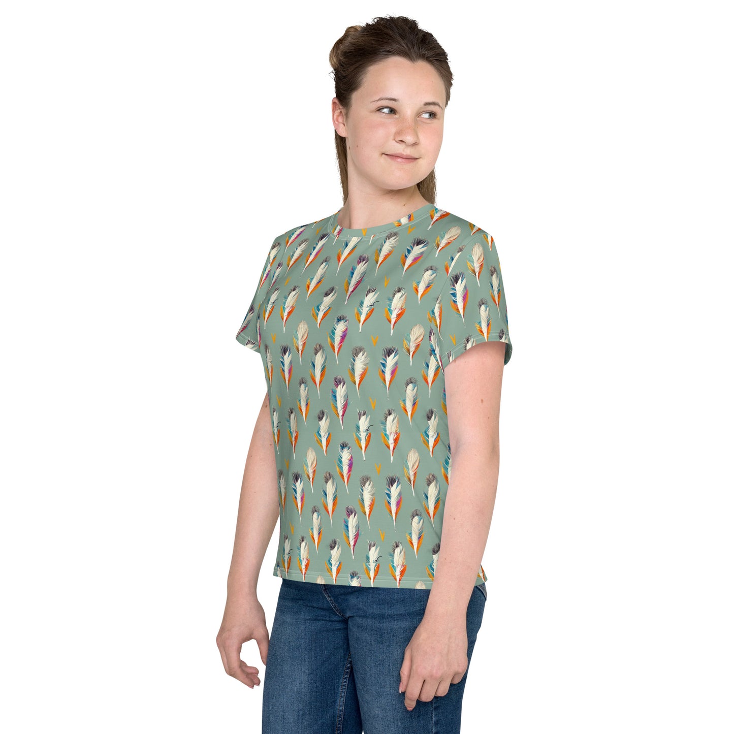 Tropical Birdsong Junior Girl’s crew neck t-shirt