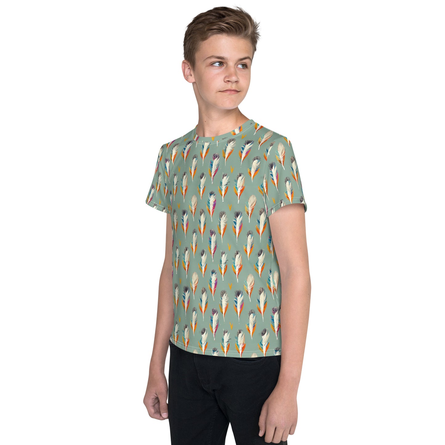 Tropical Birdsong Junior Boy’s crew neck t-shirt