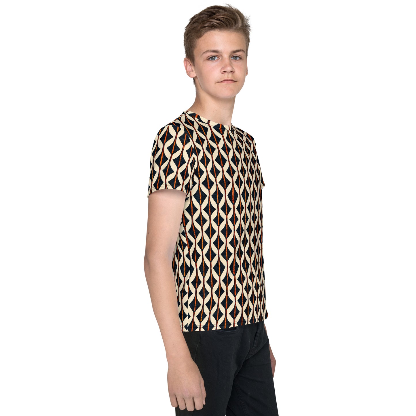 Tribal Tones In Harmony Junior Boy’s crew neck t-shirt