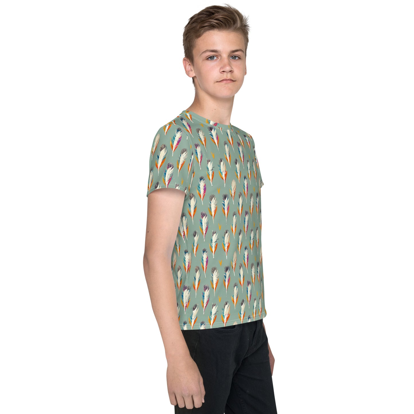 Tropical Birdsong Junior Boy’s crew neck t-shirt