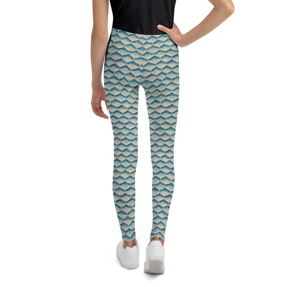 Seafoam Scales Junior Girl’s Leggings