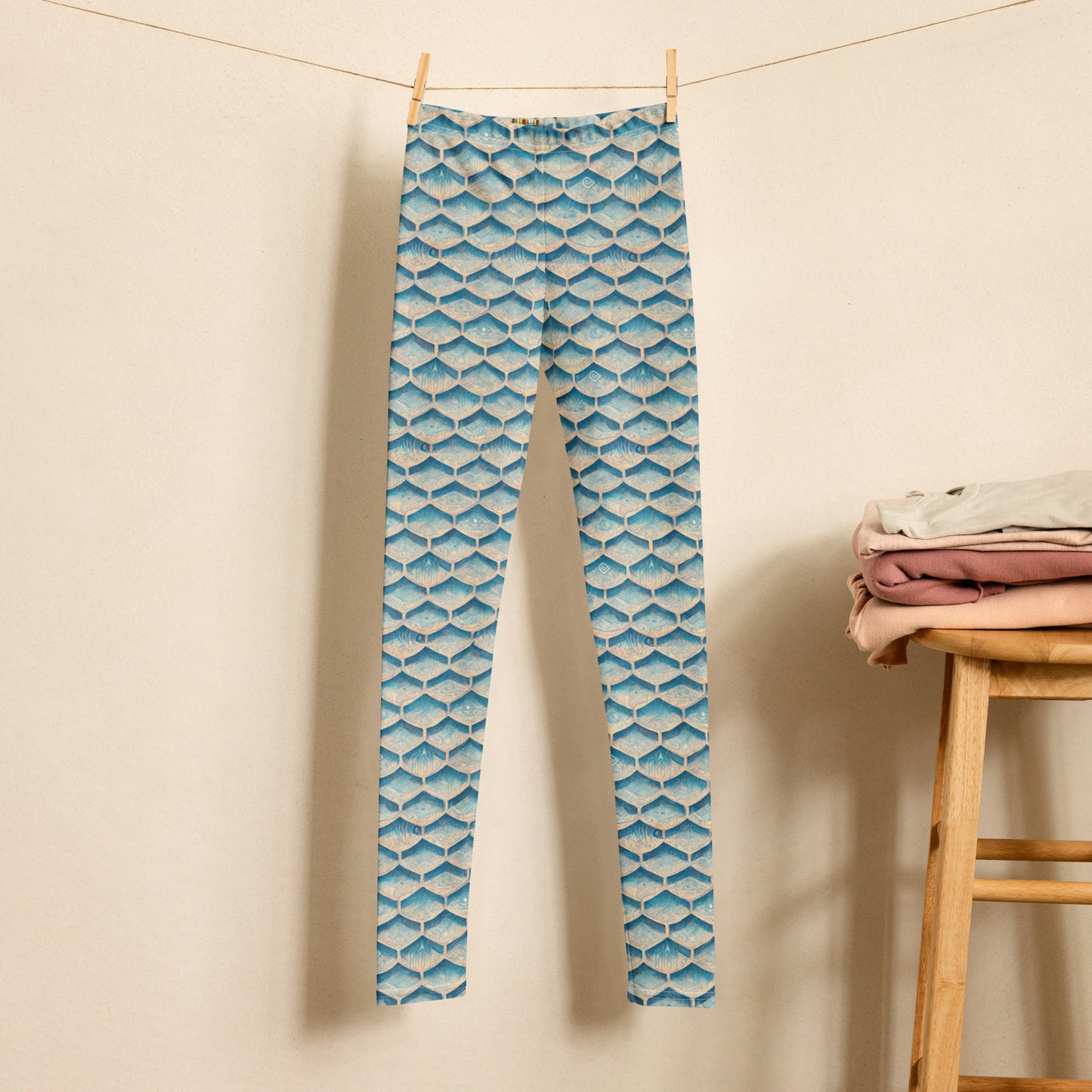 Seafoam Scales Junior Girl’s Leggings