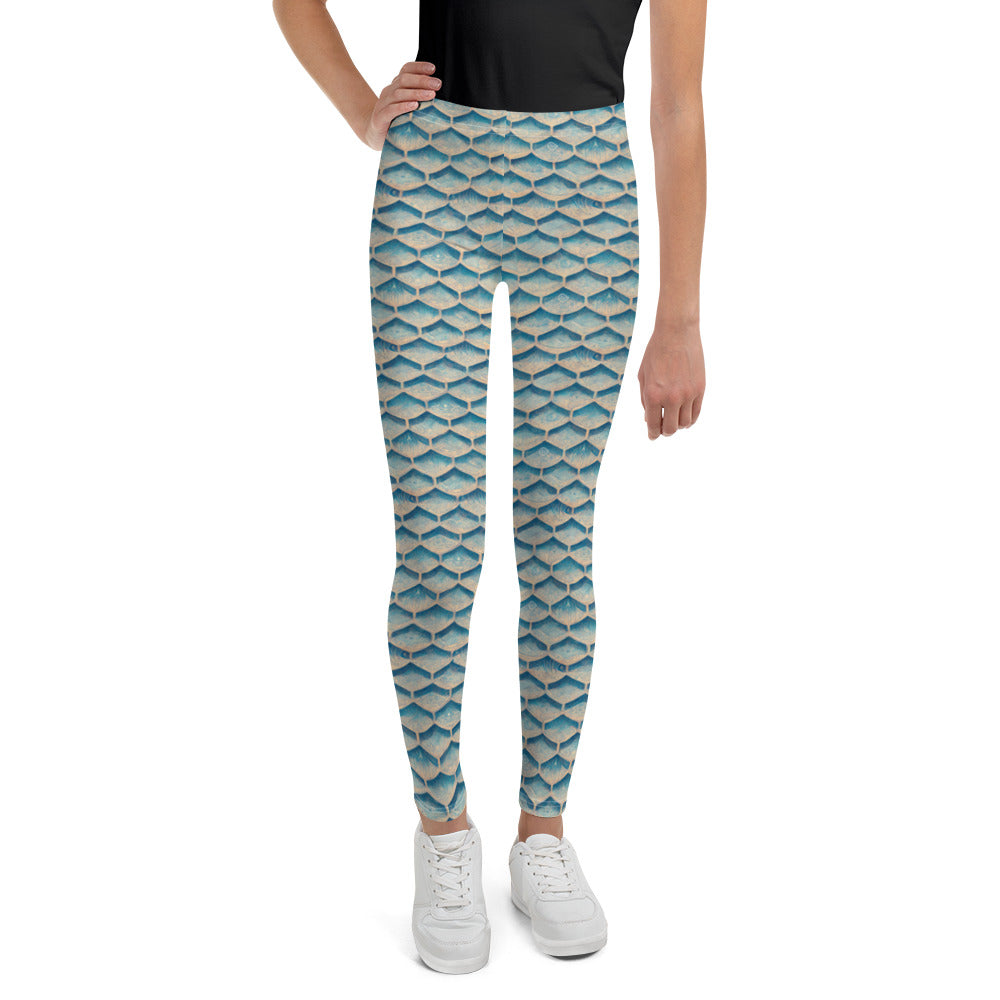 Seafoam Scales Junior Girl’s Leggings