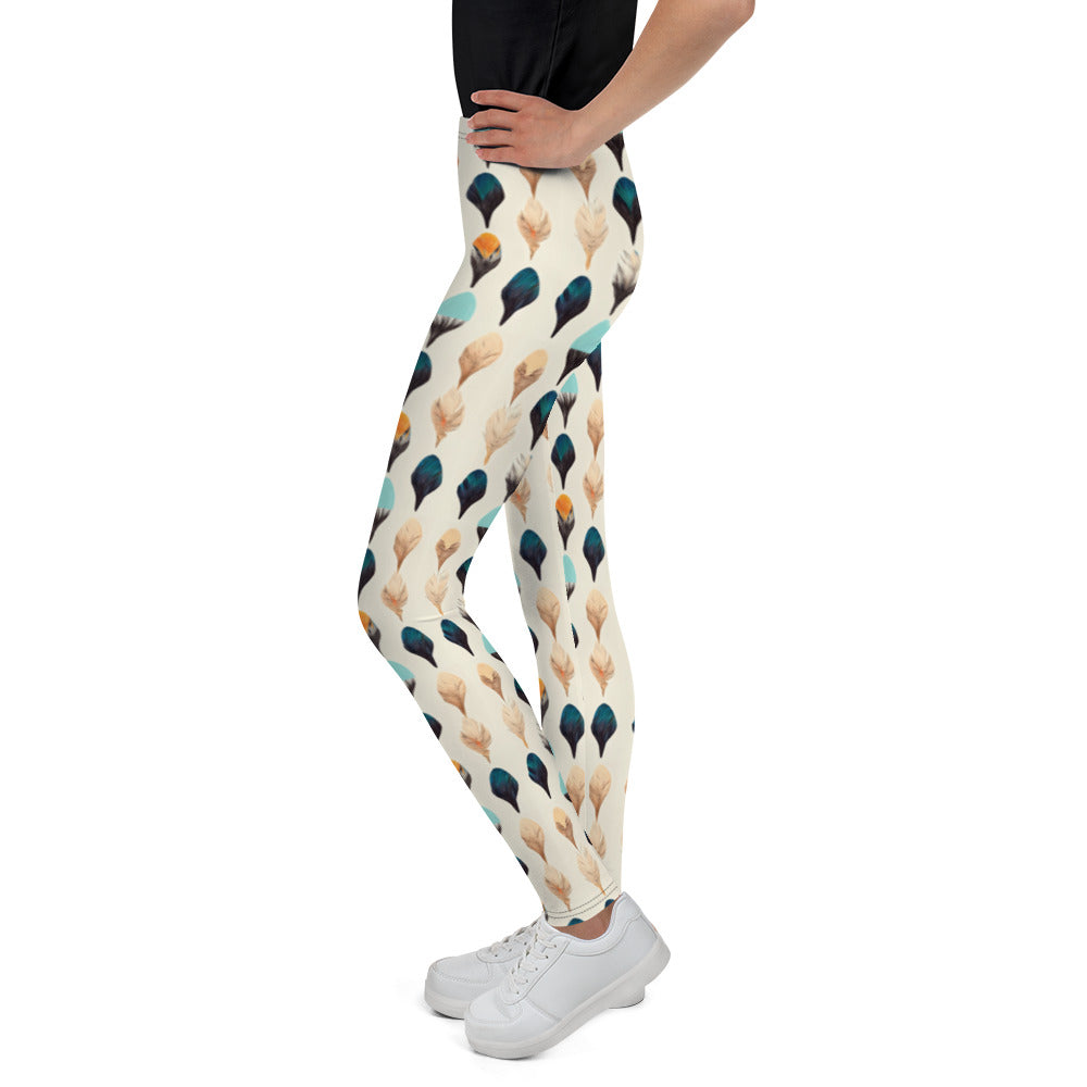 Colorful Plumes Junior Girl’s Leggings