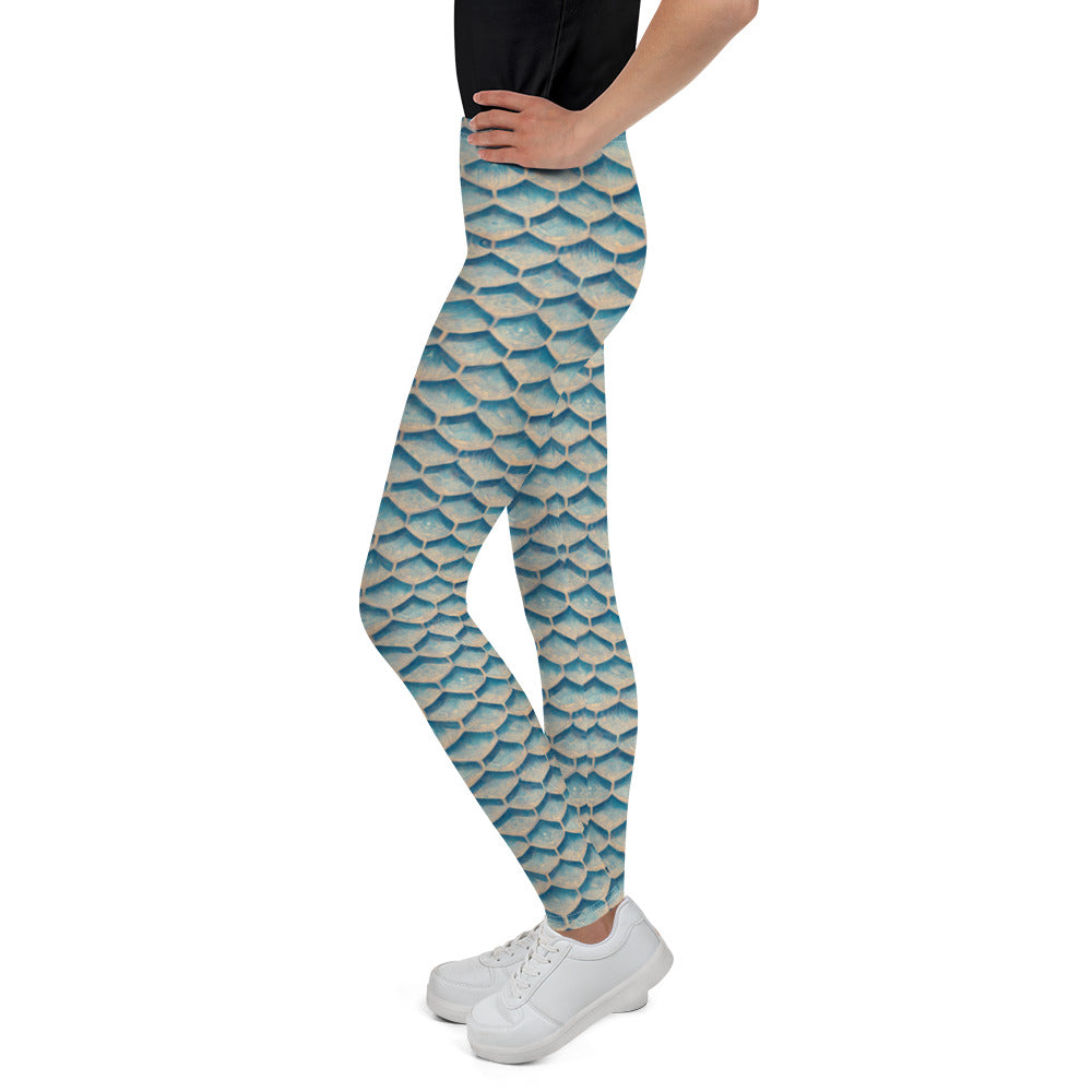 Seafoam Scales Junior Girl’s Leggings