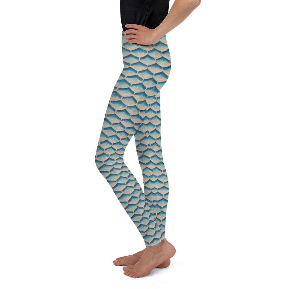 Seafoam Scales Junior Girl’s Leggings