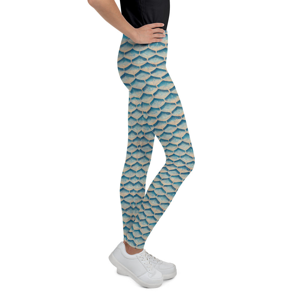 Seafoam Scales Junior Girl’s Leggings