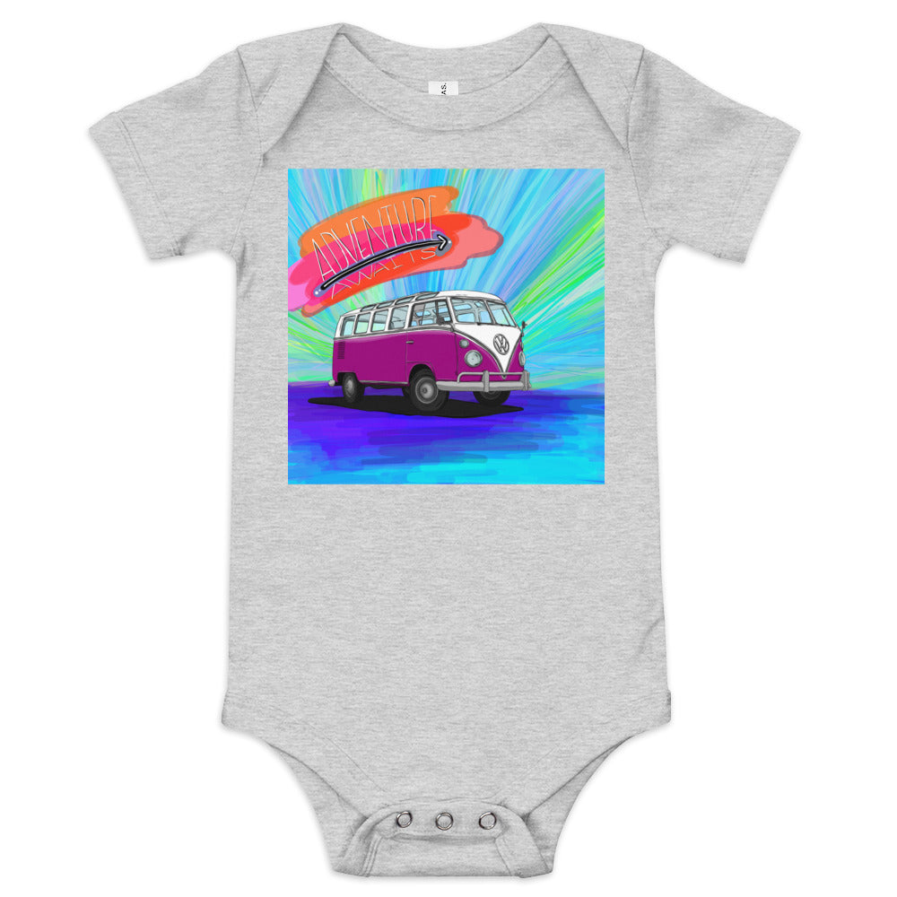 Adventure Awaits Baby short sleeve one piece