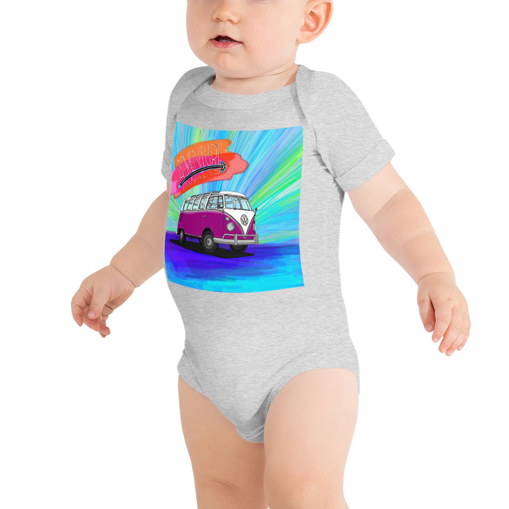 Adventure Awaits Baby short sleeve one piece