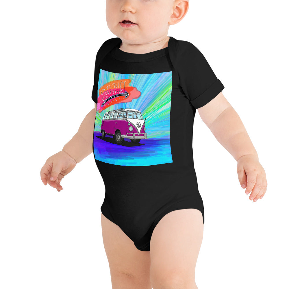 Adventure Awaits Baby short sleeve one piece