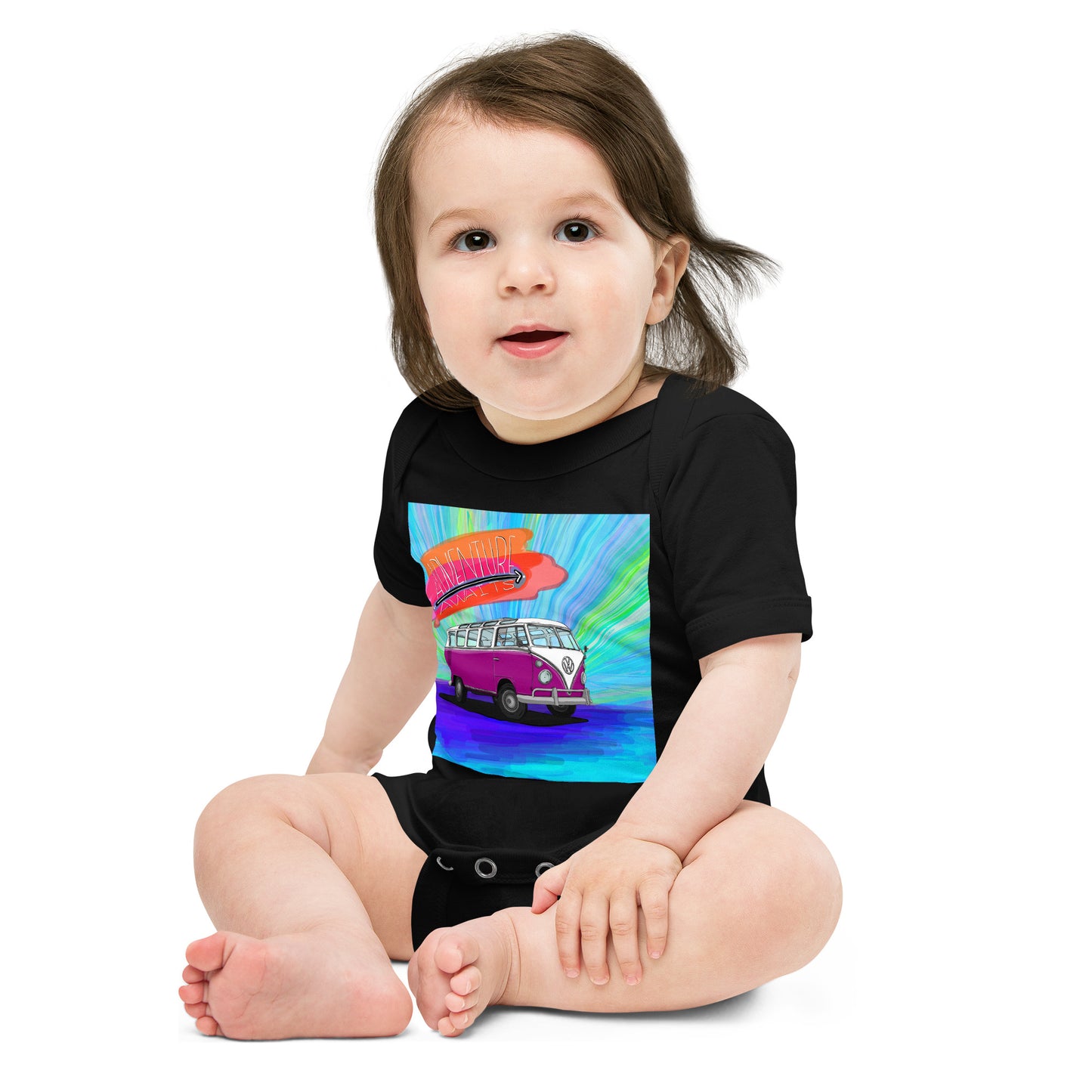 Adventure Awaits Baby short sleeve one piece