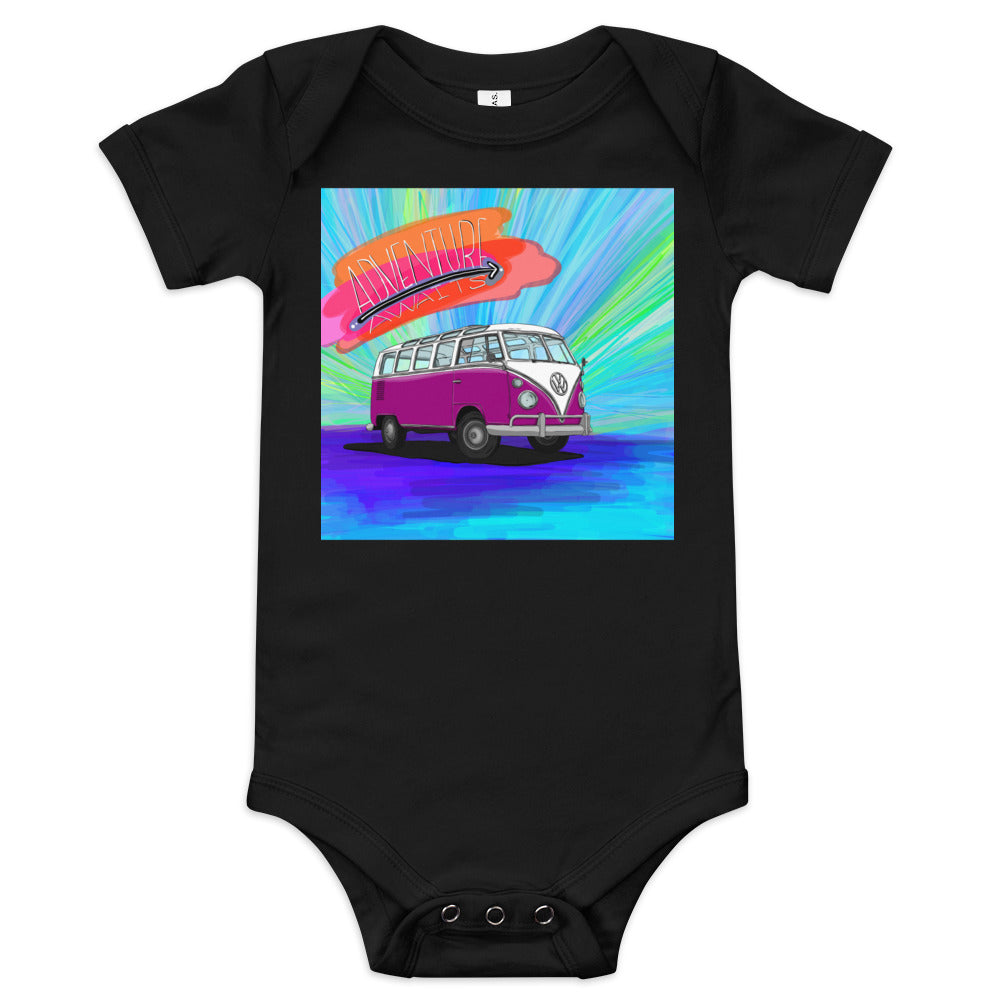 Adventure Awaits Baby short sleeve one piece