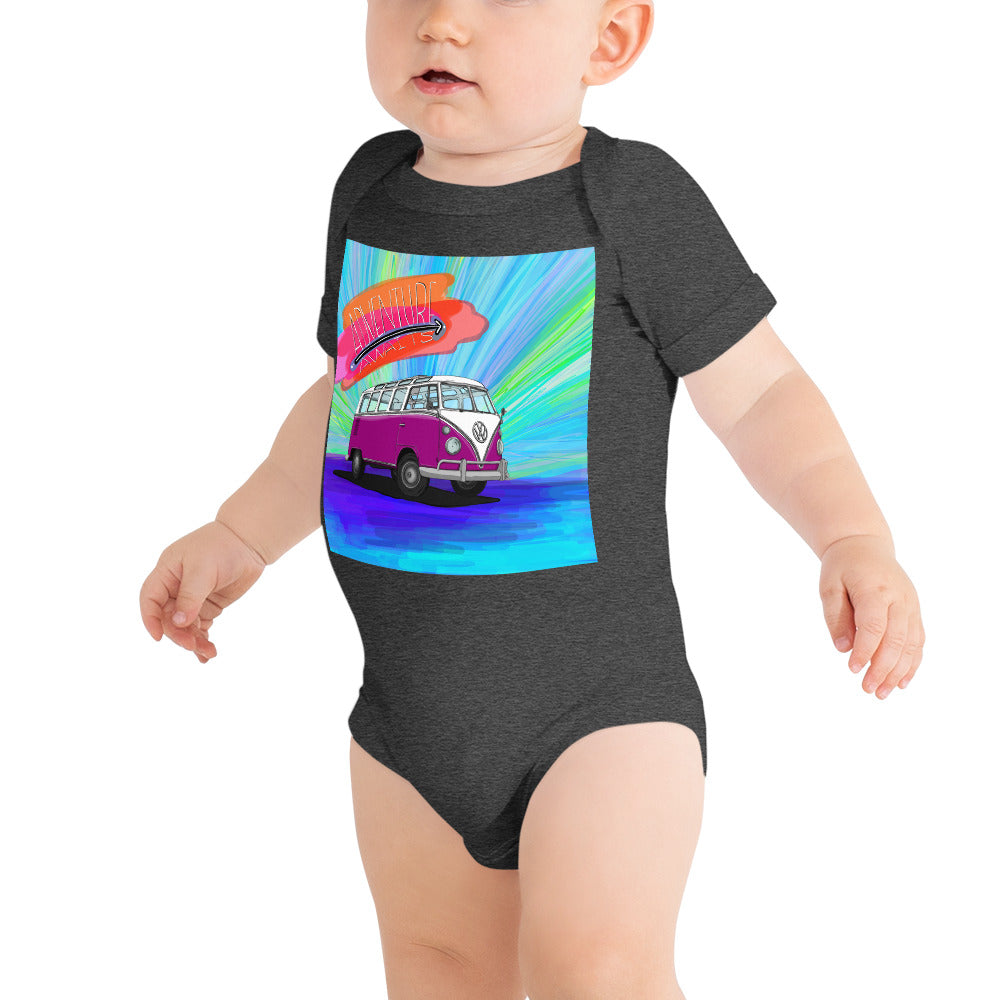 Adventure Awaits Baby short sleeve one piece