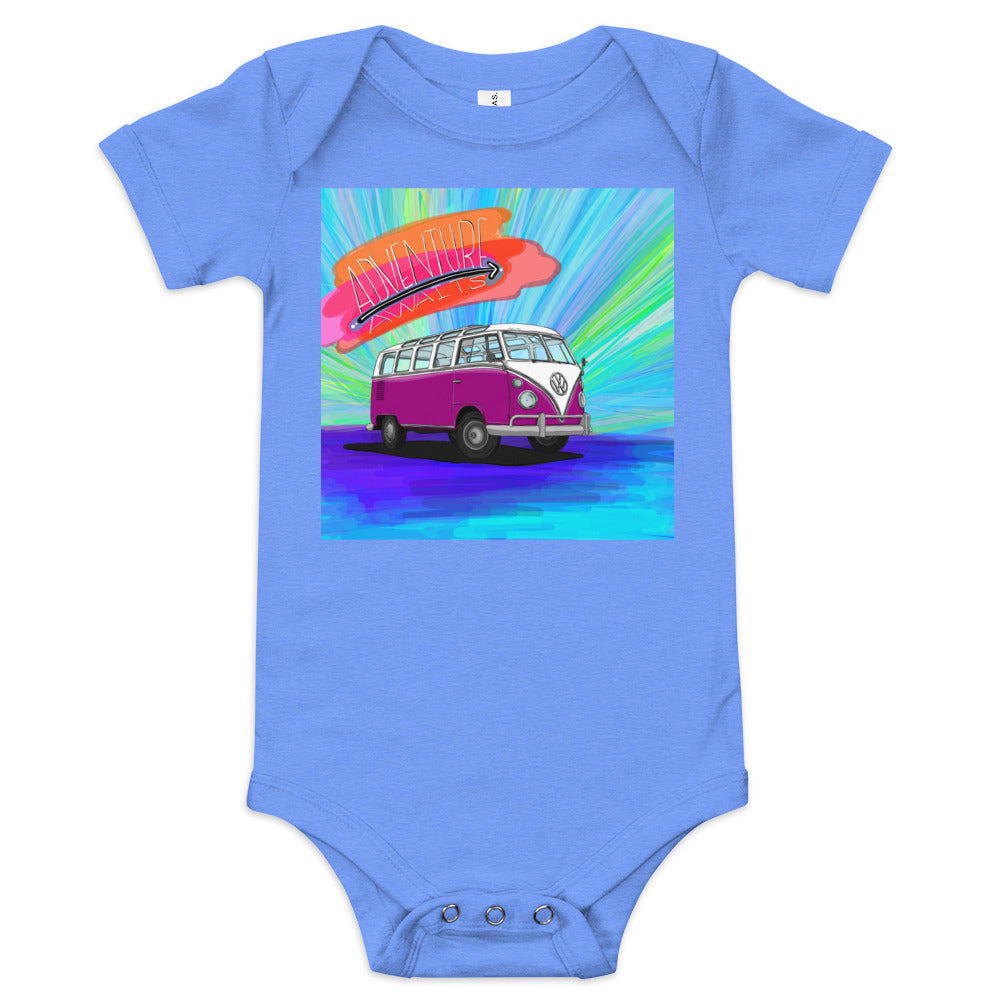 Adventure Awaits Baby short sleeve one piece