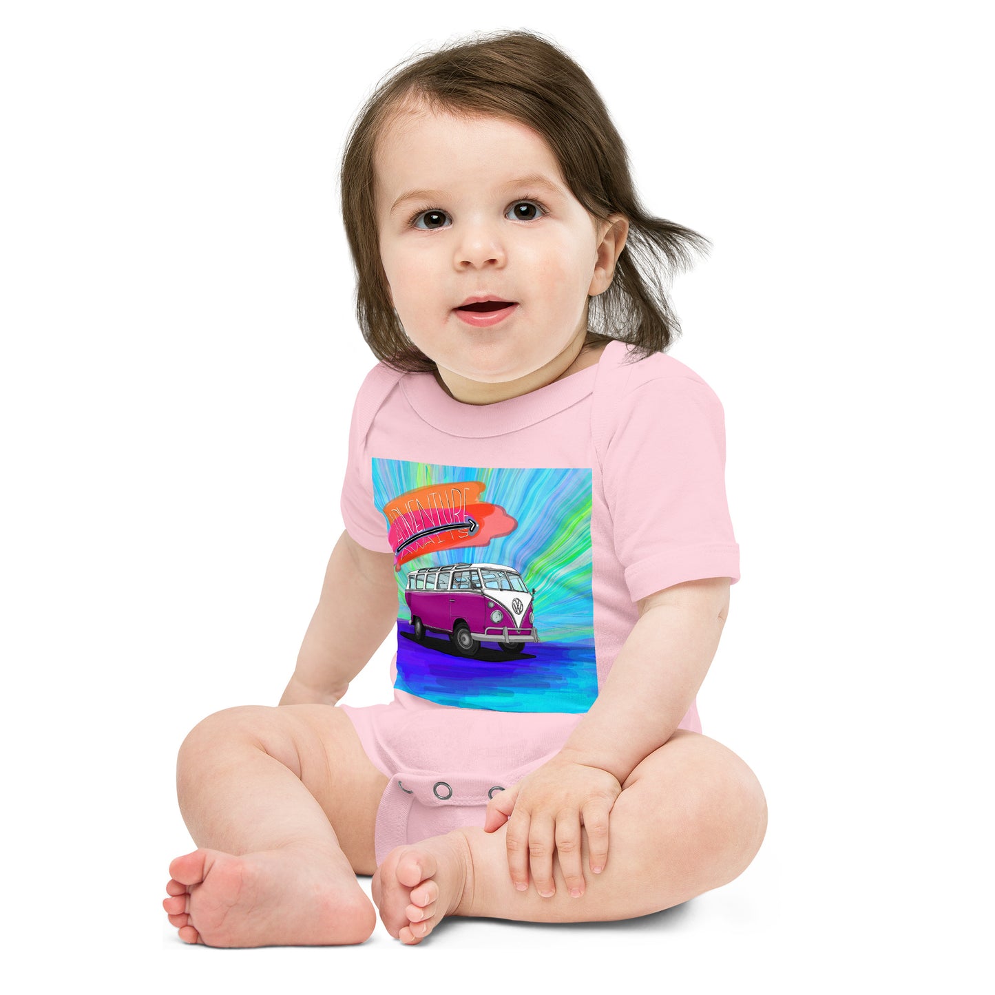 Adventure Awaits Baby short sleeve one piece