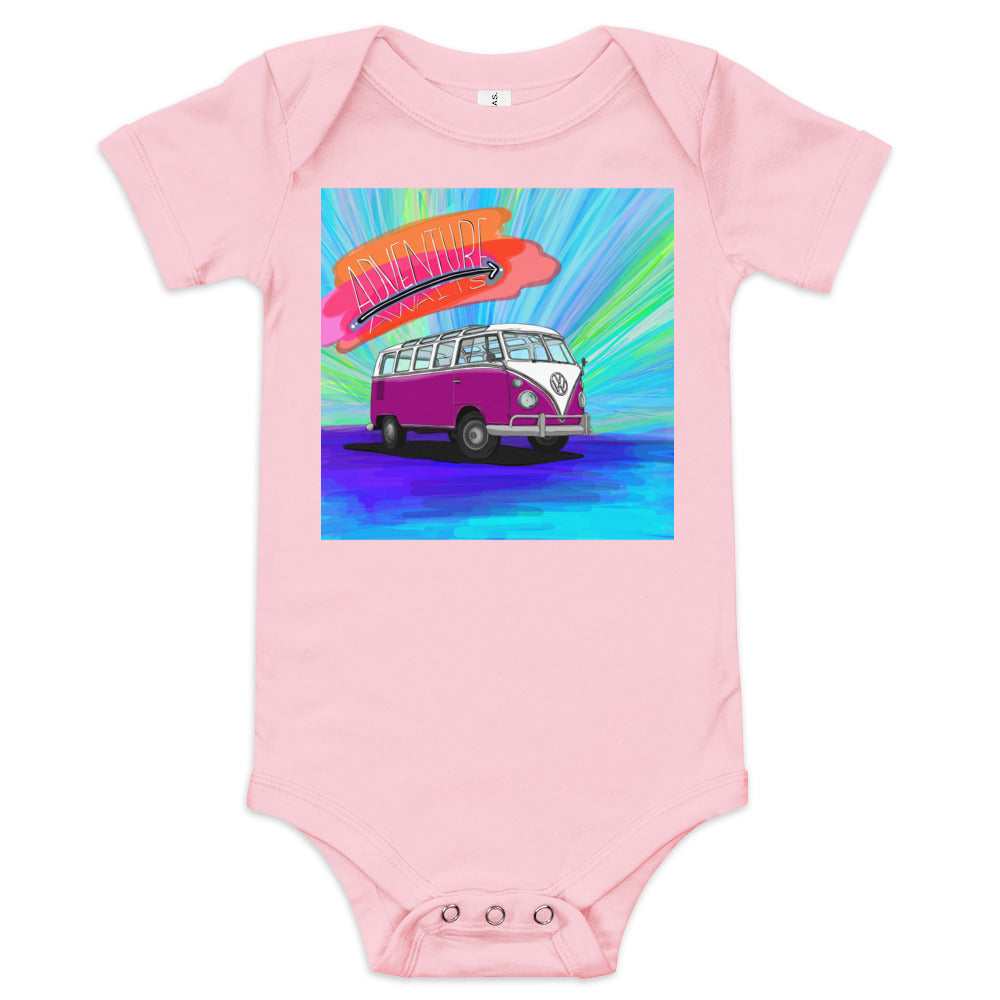 Adventure Awaits Baby short sleeve one piece