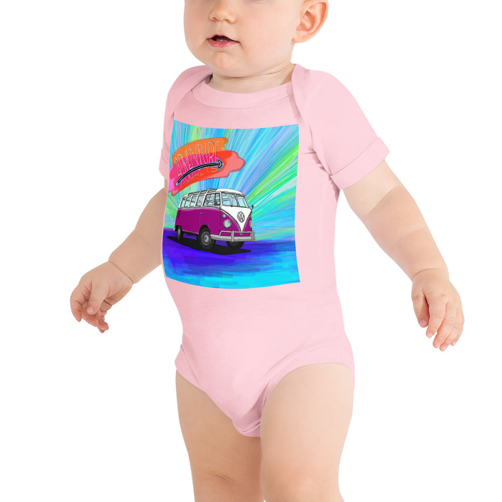 Adventure Awaits Baby short sleeve one piece