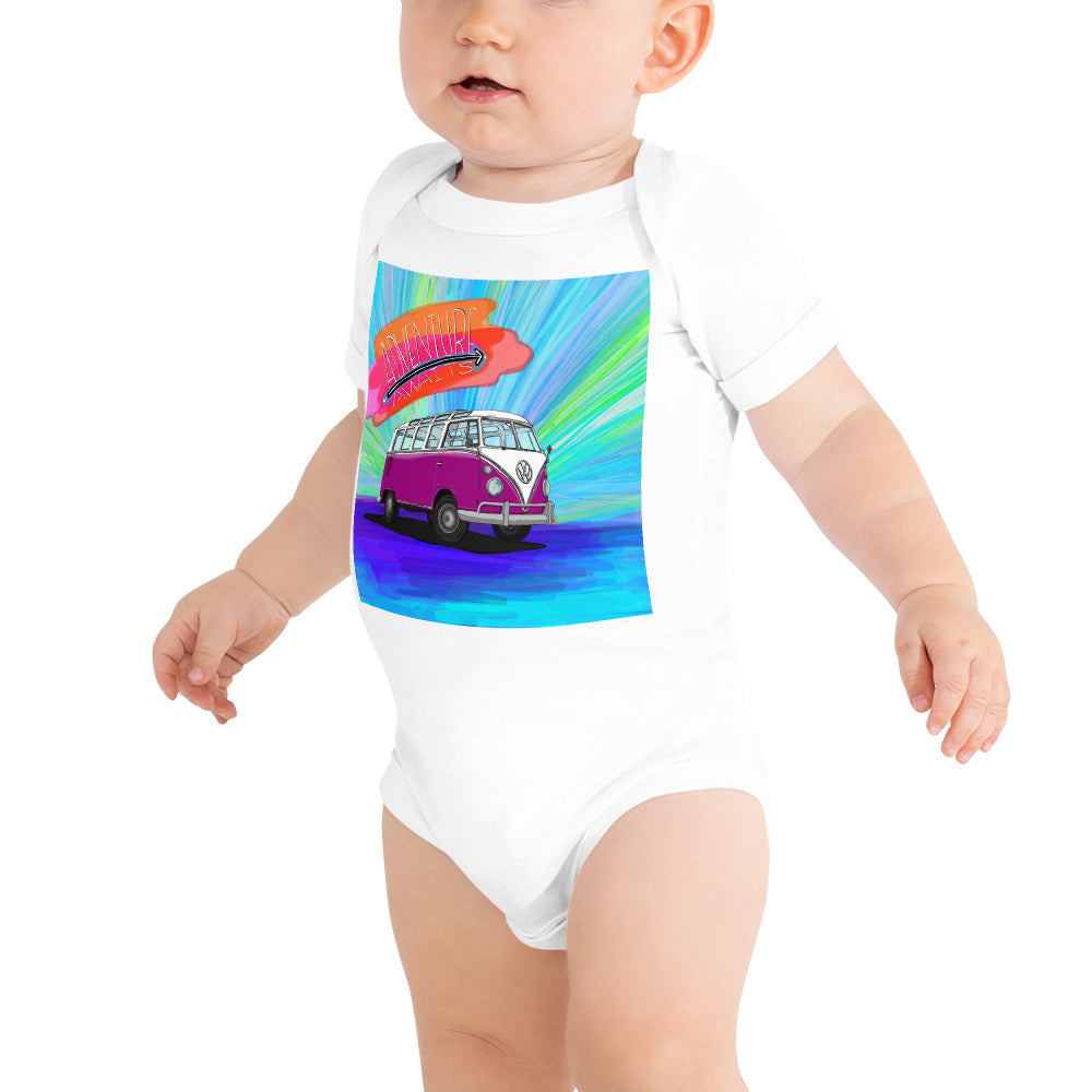 Adventure Awaits Baby short sleeve one piece