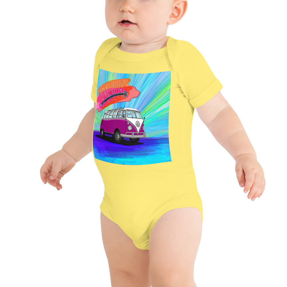 Adventure Awaits Baby short sleeve one piece