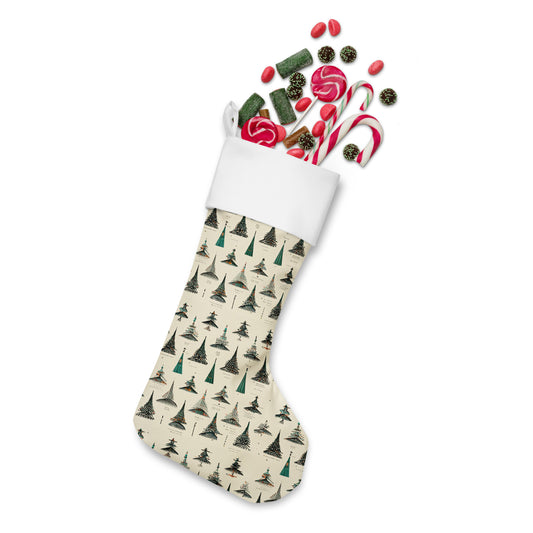 Boughs of Stillness Christmas stocking