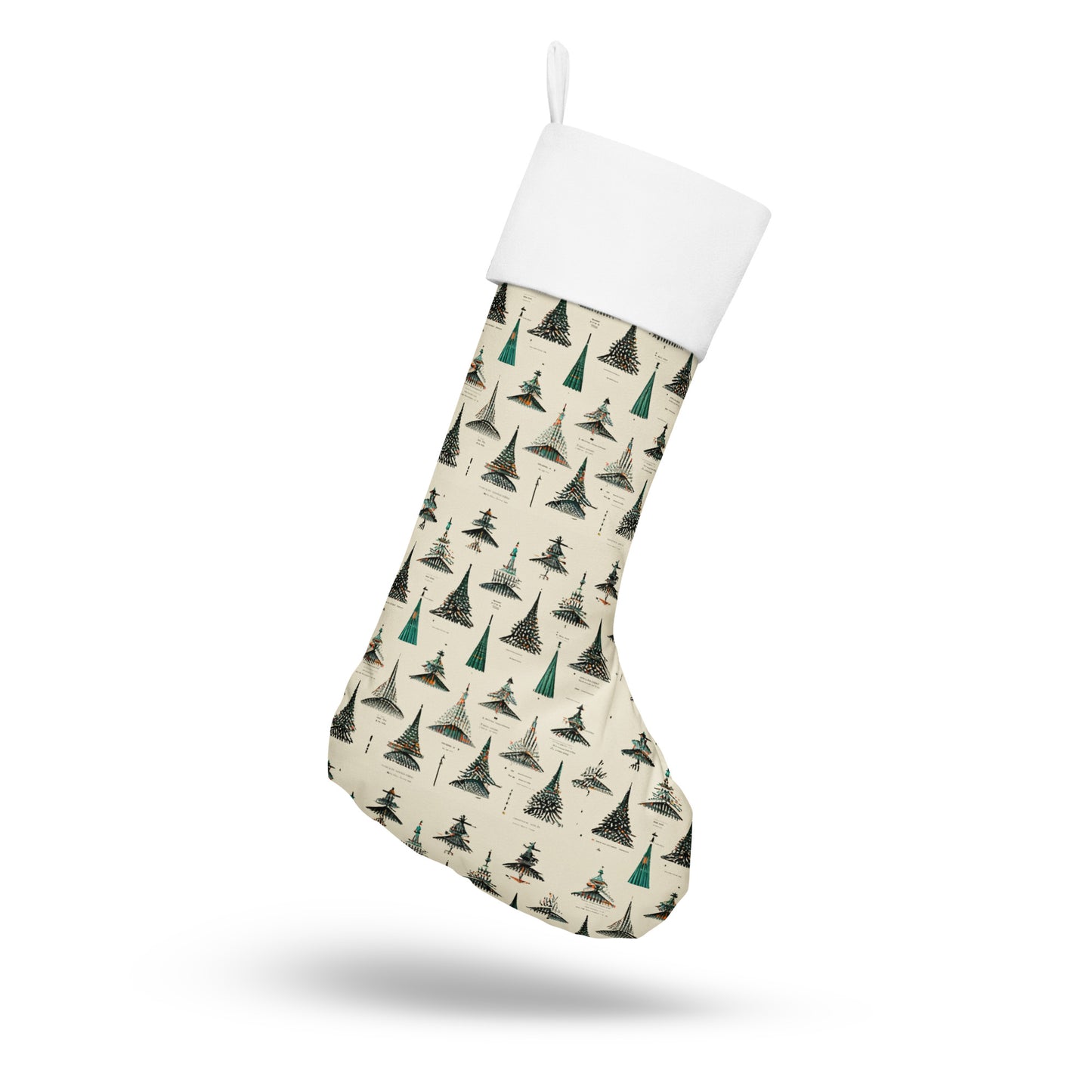 Boughs of Stillness Christmas stocking