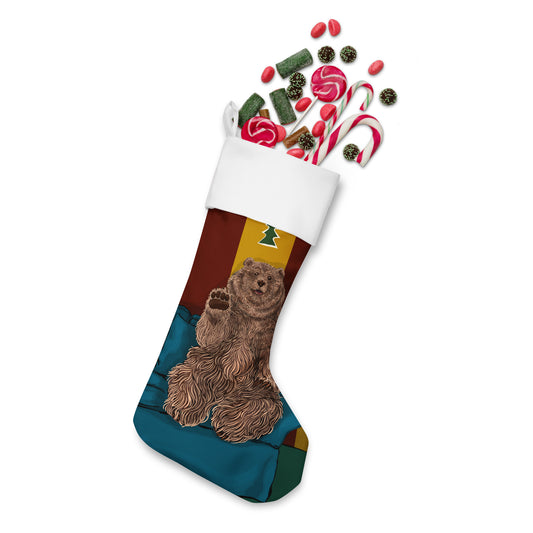 Mountain Bear Christmas stocking