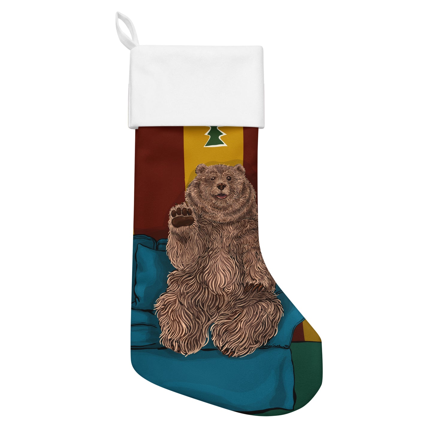 Mountain Bear Christmas stocking