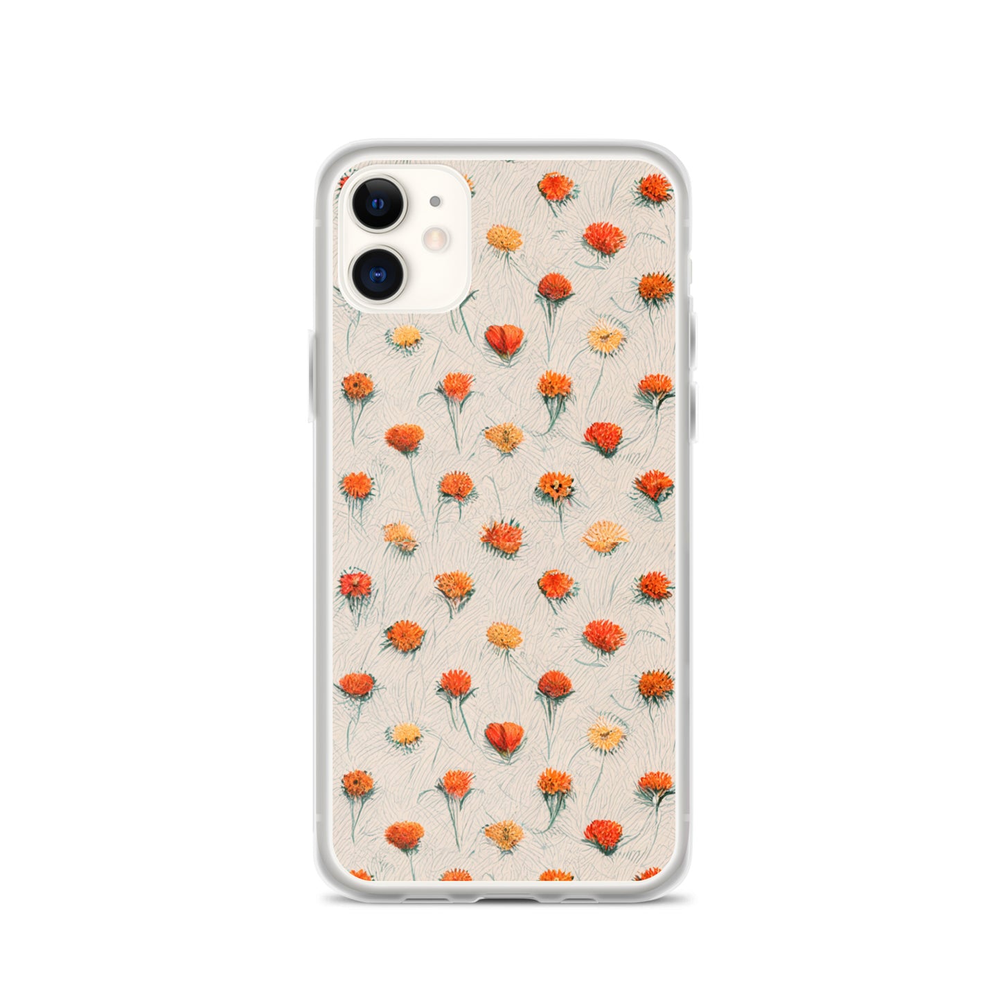 Fiery Meadow Sketch Clear Case for iPhone®