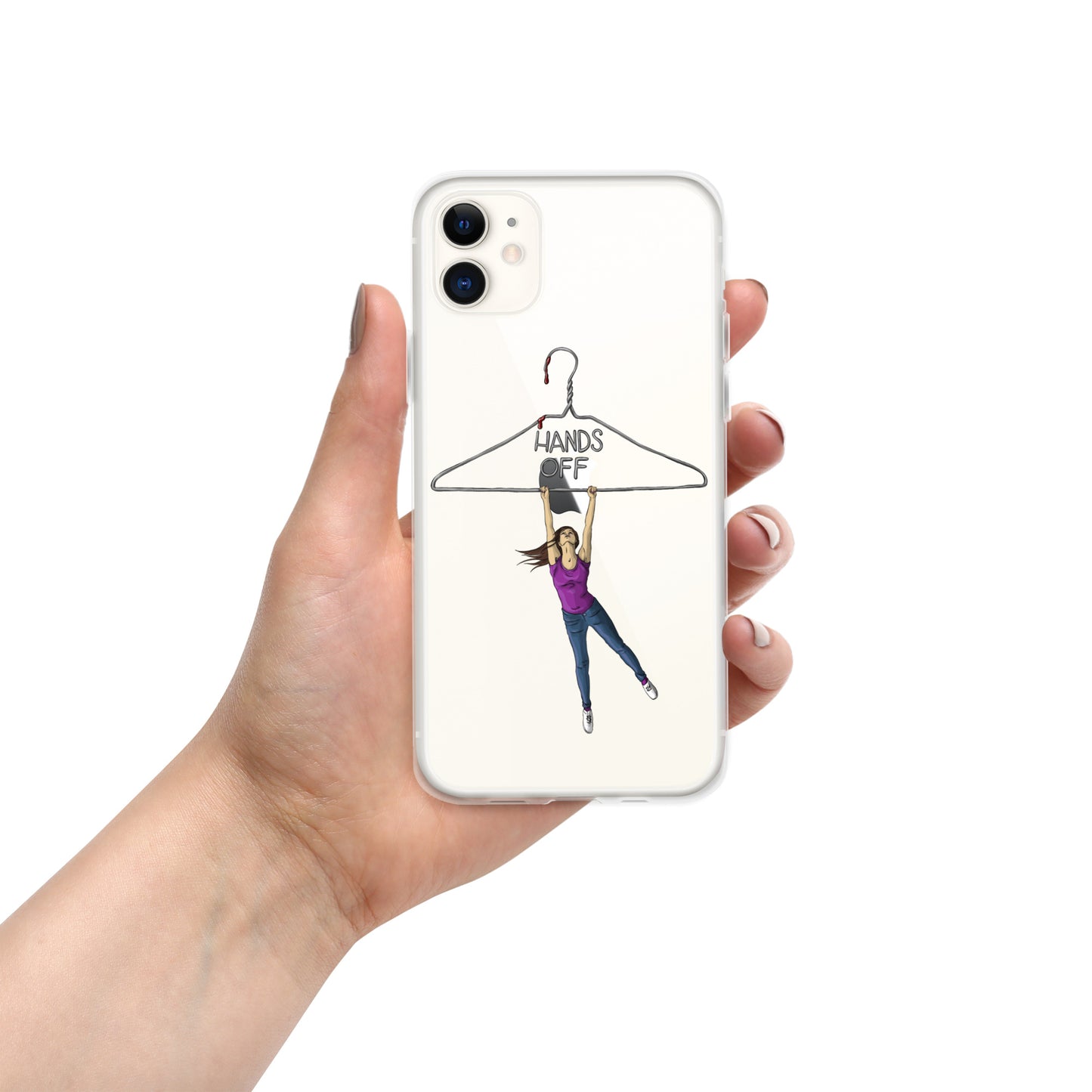 Hands Off Women’s Bodies Clear Case for iPhone®