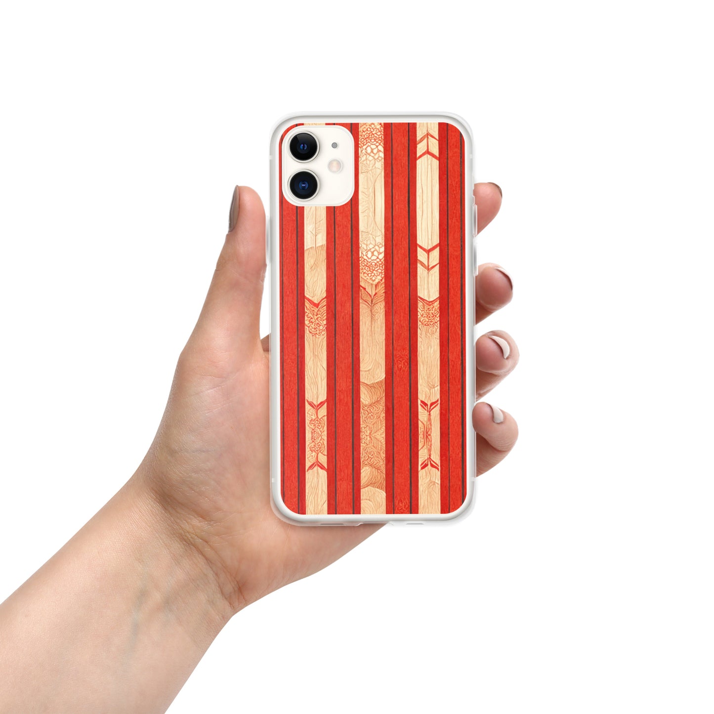 Scarlet Ribbon Clear Case for iPhone®