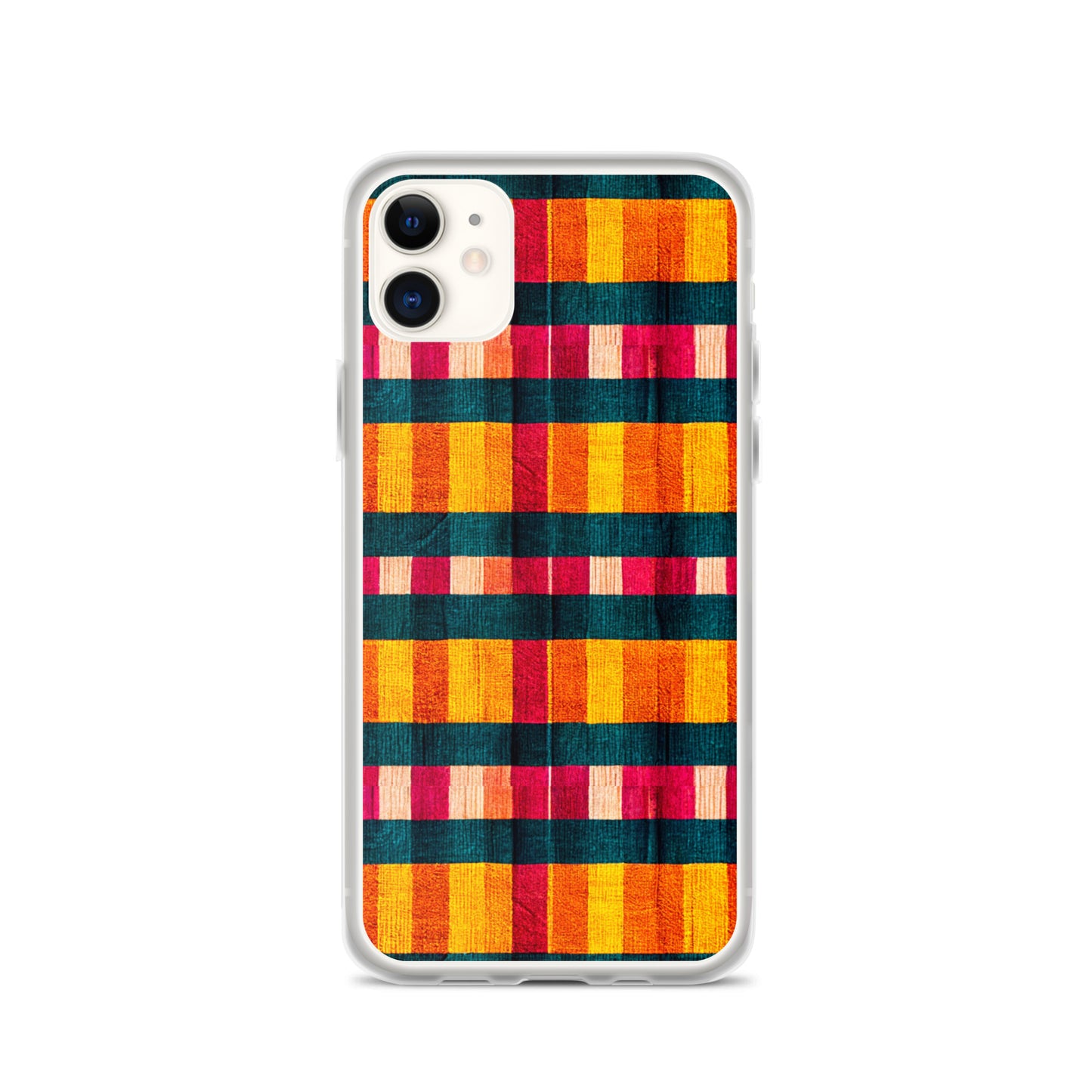 Tropical Fiesta Plaid Clear Case for iPhone®