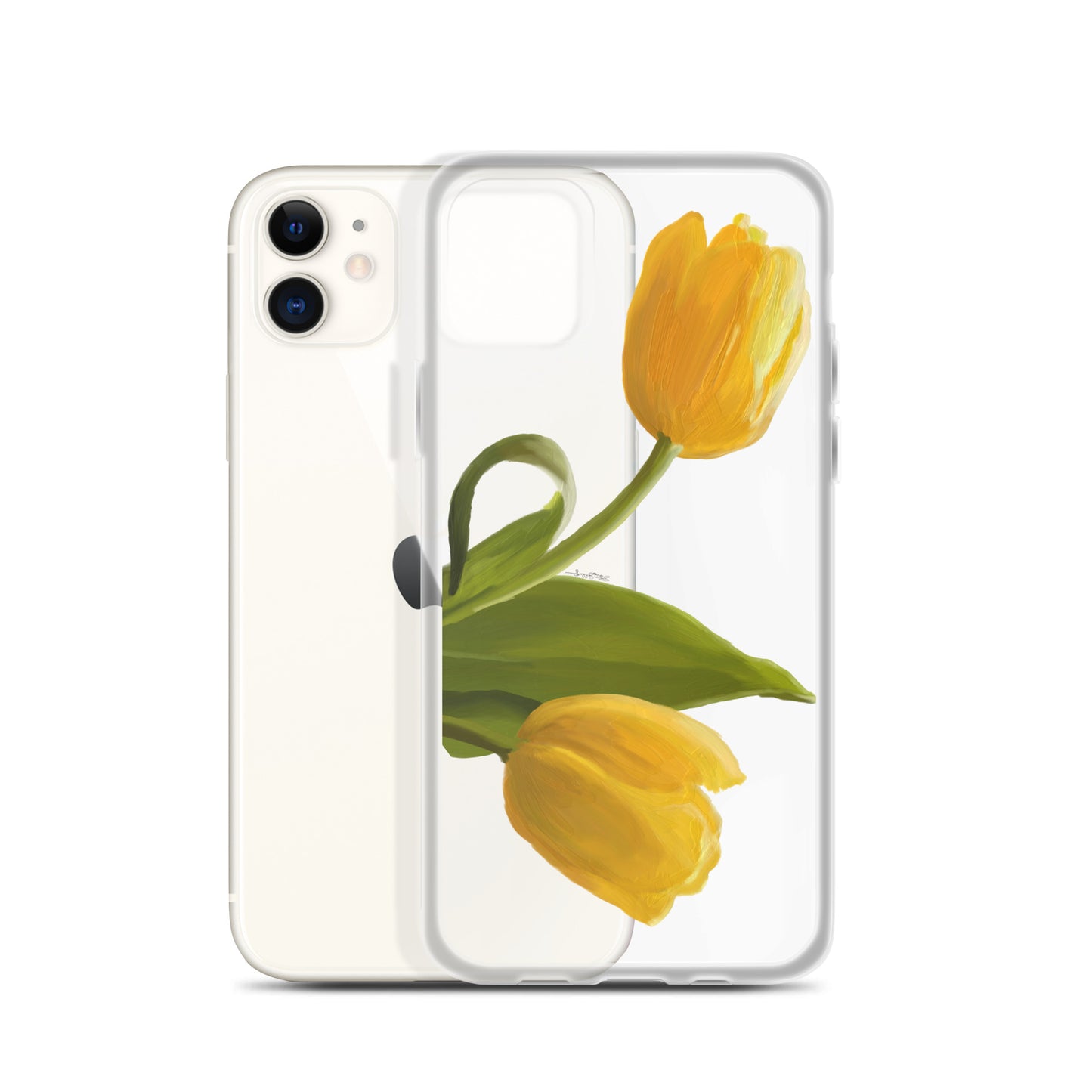 Sue’s Yellow Tulip Clear Case for iPhone®