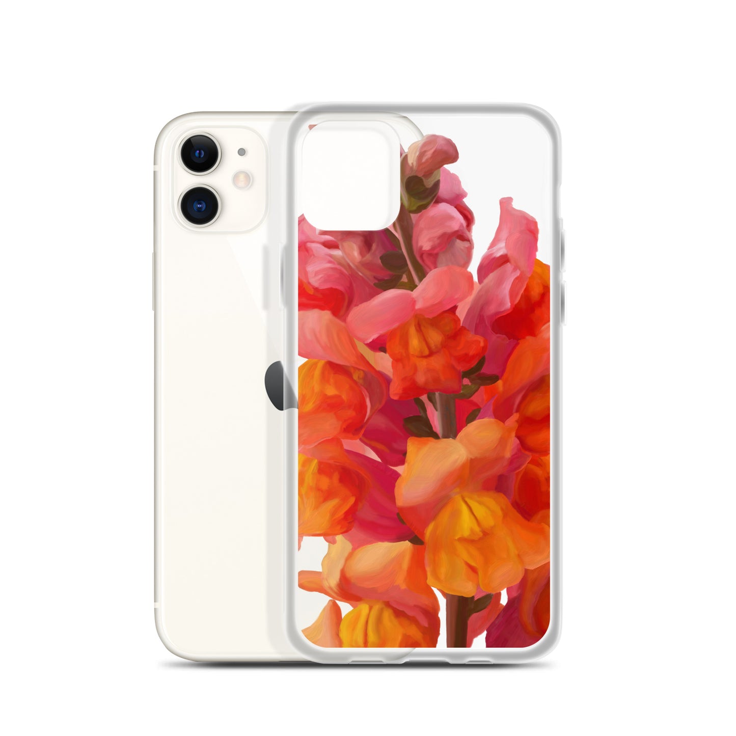 Mark’s Orange Snapdragon on Clear Case for iPhone®