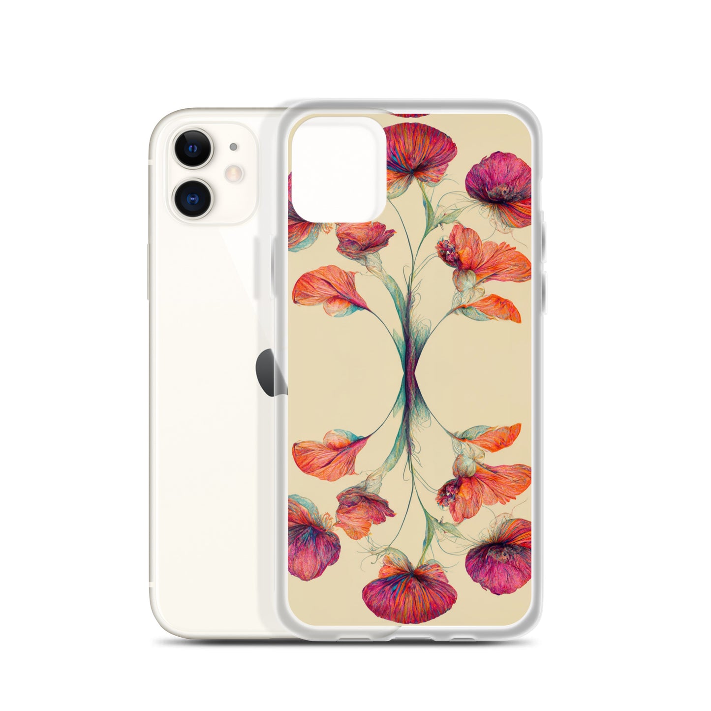 Nouveau Flowers on Clear Case for iPhone®