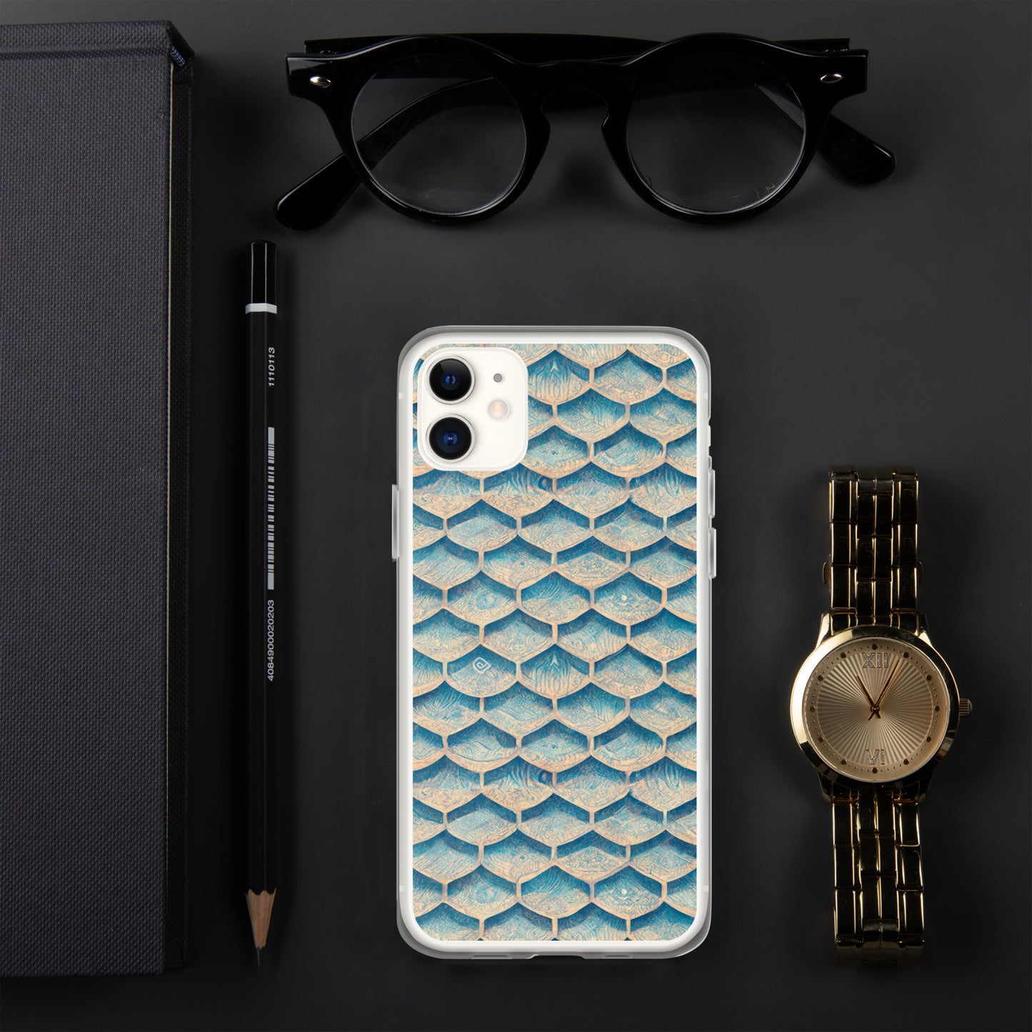 Seafoam Scales Clear Case for iPhone®