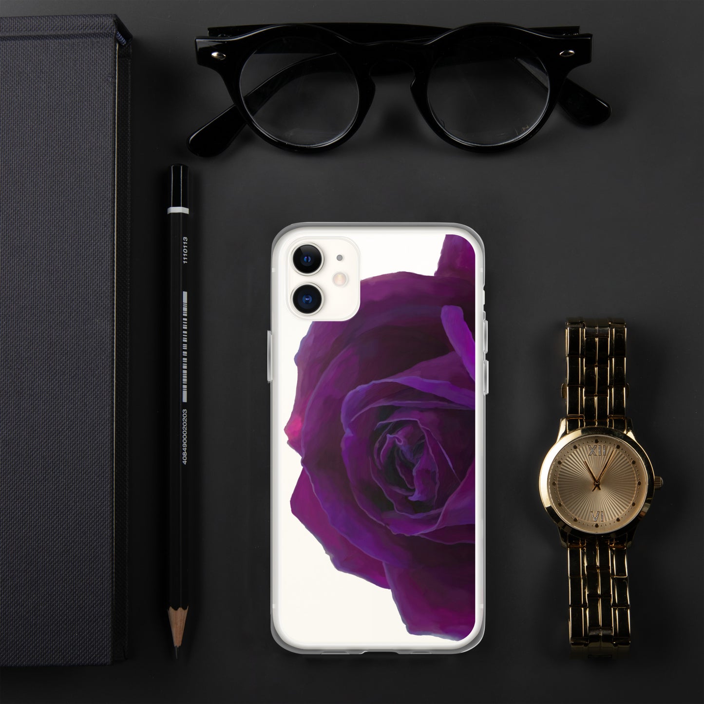 Joey’s Purple Rose Clear Case for iPhone®