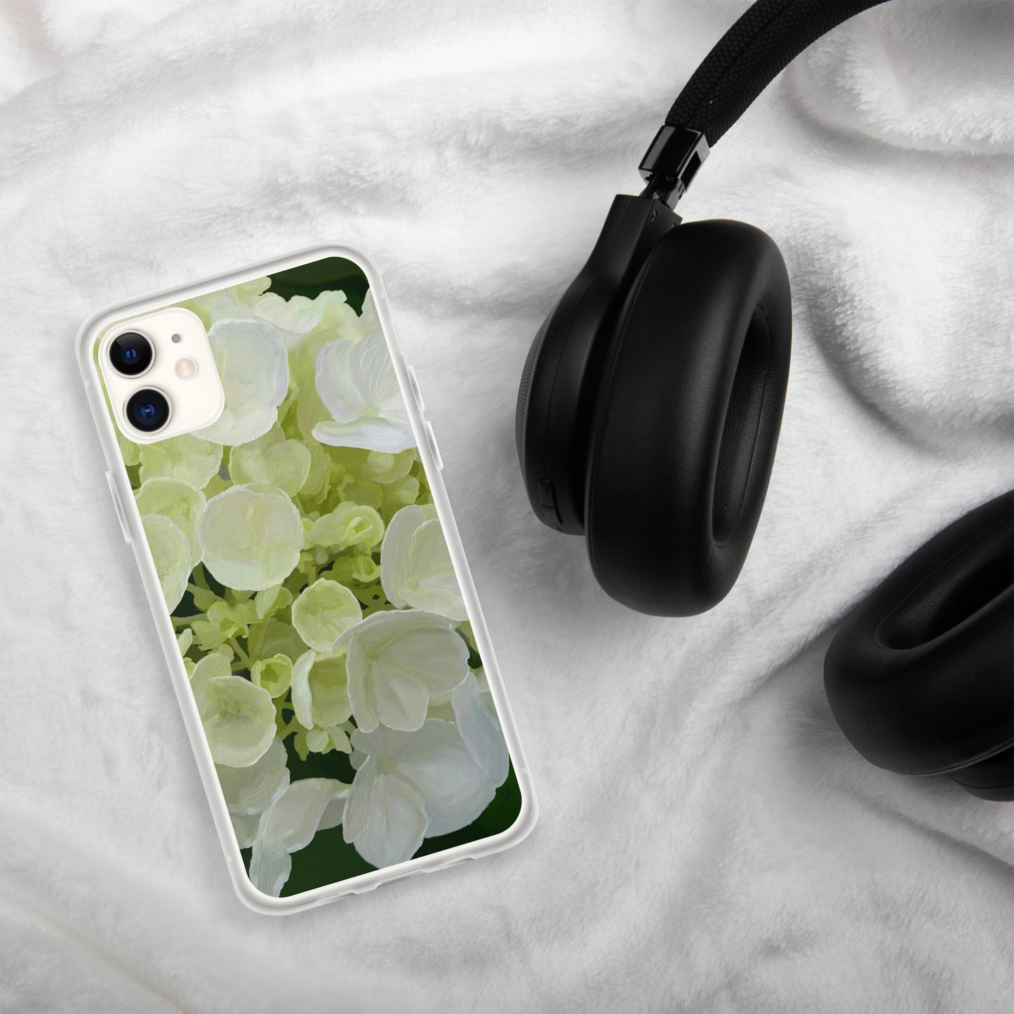 Jose’s White Hydrangea Clear Case for iPhone®