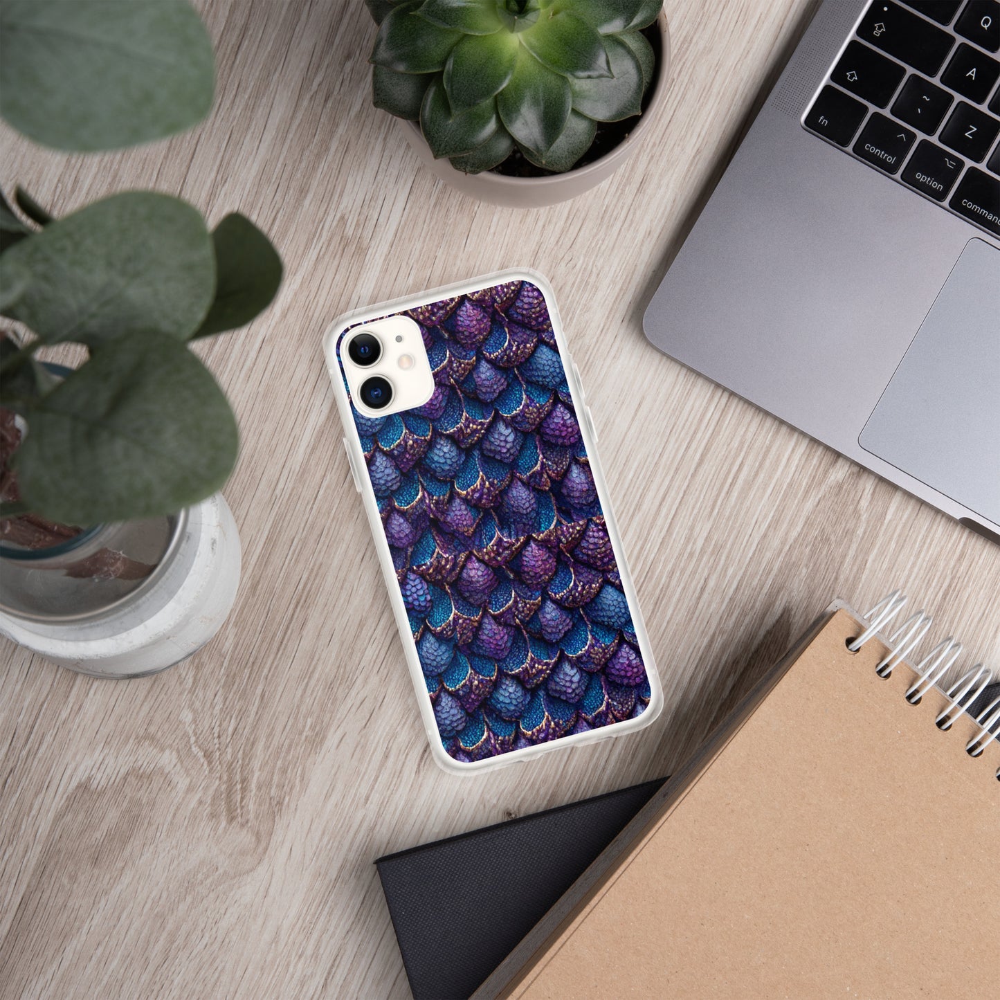 Luminosa, the Radiant Amethyst Drakon Clear Case for iPhone®