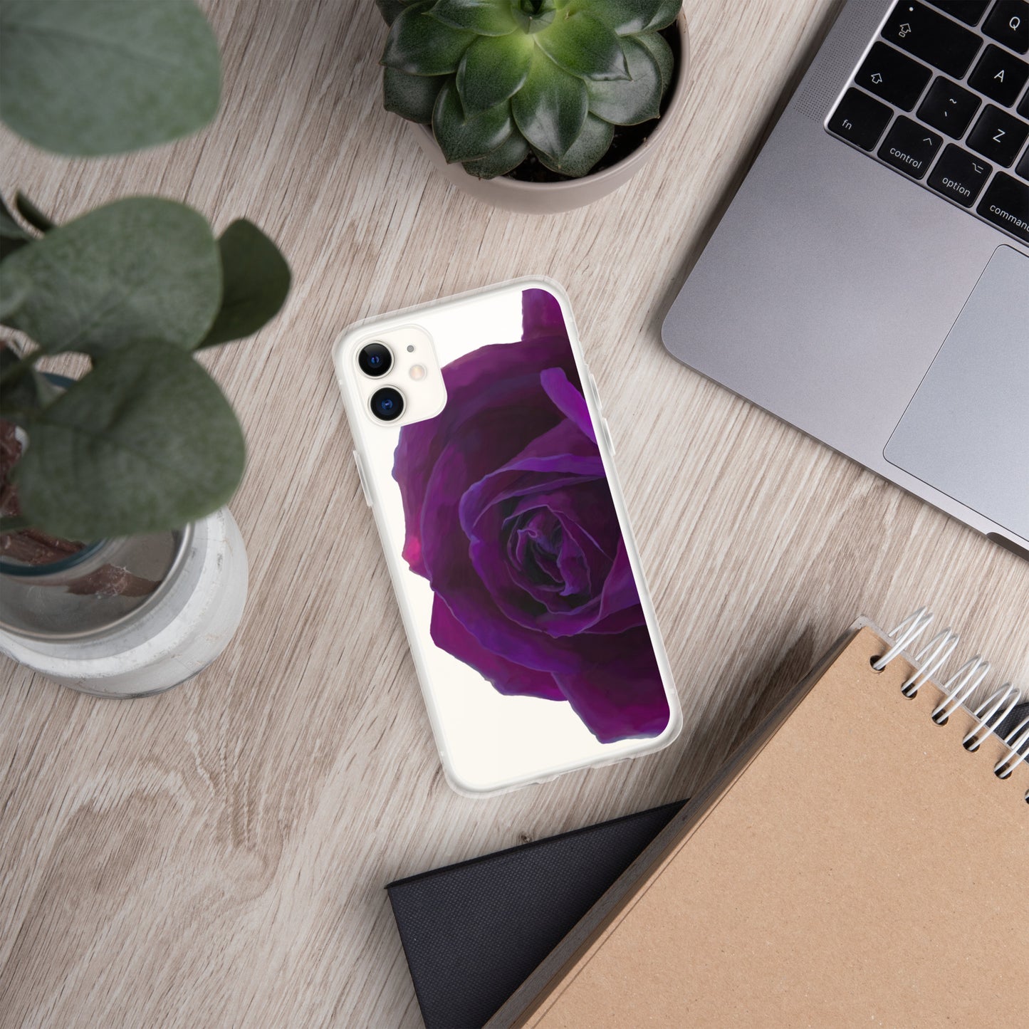 Joey’s Purple Rose Clear Case for iPhone®