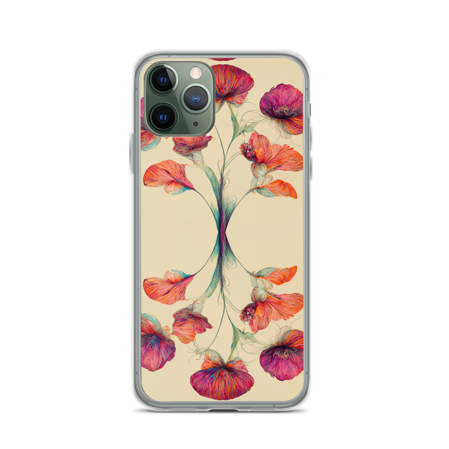 Nouveau Flowers on Clear Case for iPhone®