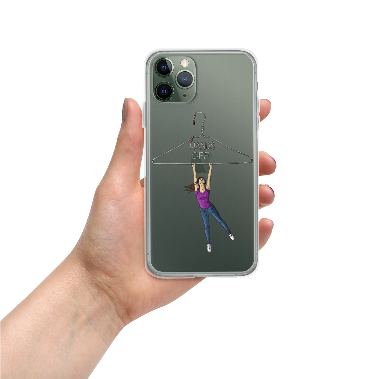 Hands Off Women’s Bodies Clear Case for iPhone®