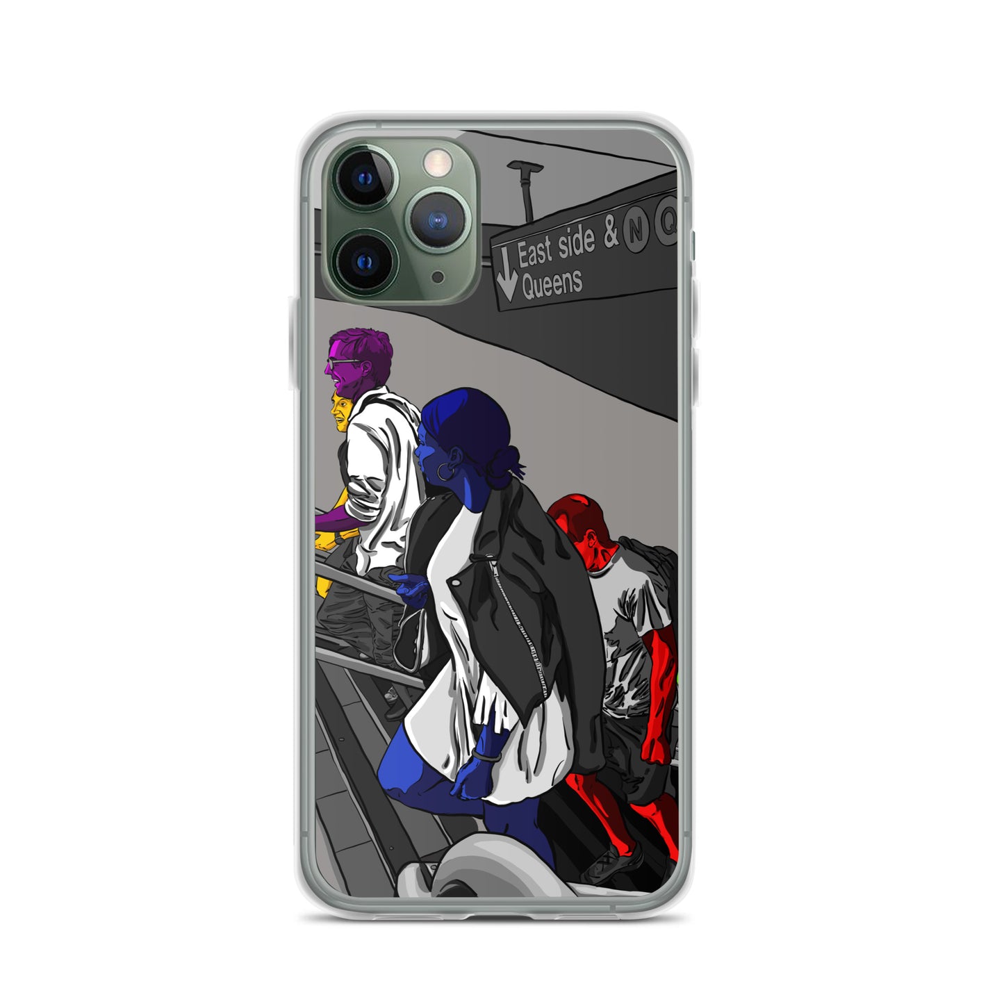 NYC Subway East Side and Queens Clear Case for iPhone®