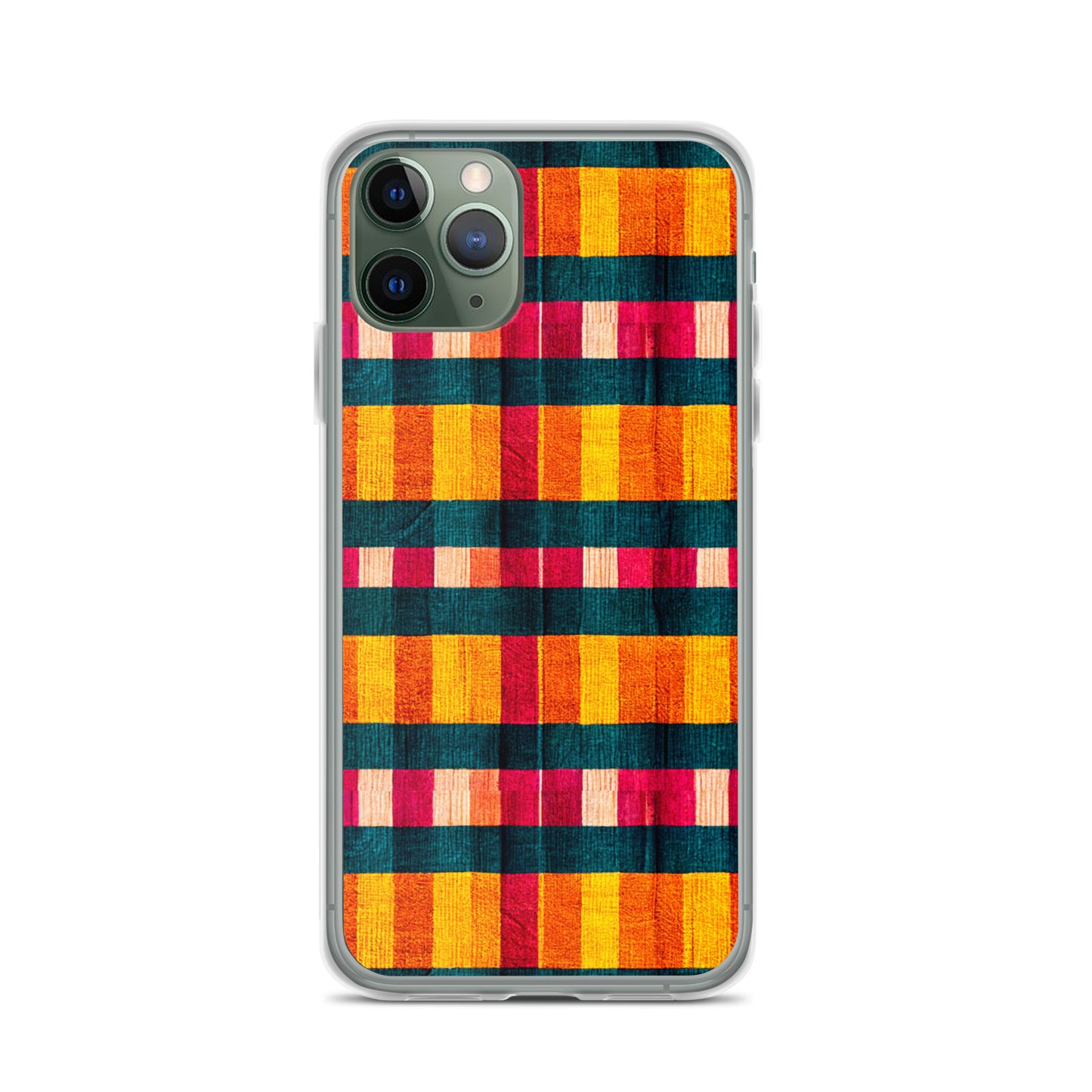 Tropical Fiesta Plaid Clear Case for iPhone®