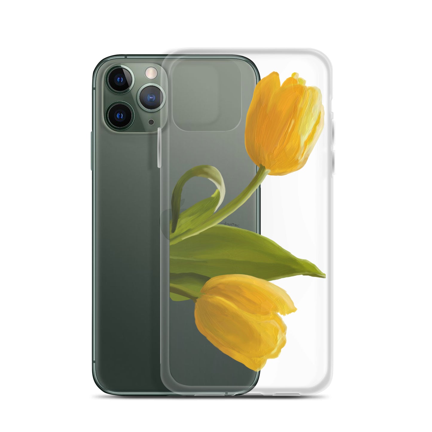 Sue’s Yellow Tulip Clear Case for iPhone®