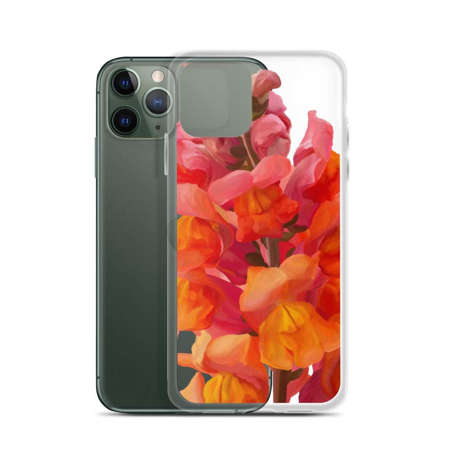 Mark’s Orange Snapdragon on Clear Case for iPhone®