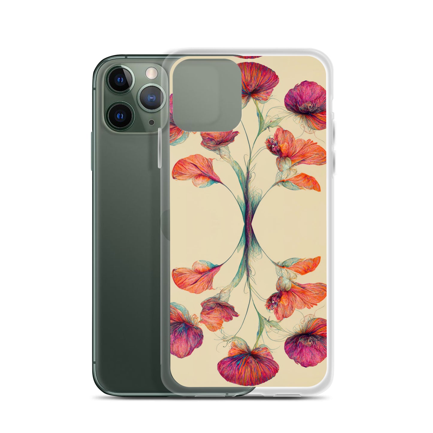 Nouveau Flowers on Clear Case for iPhone®