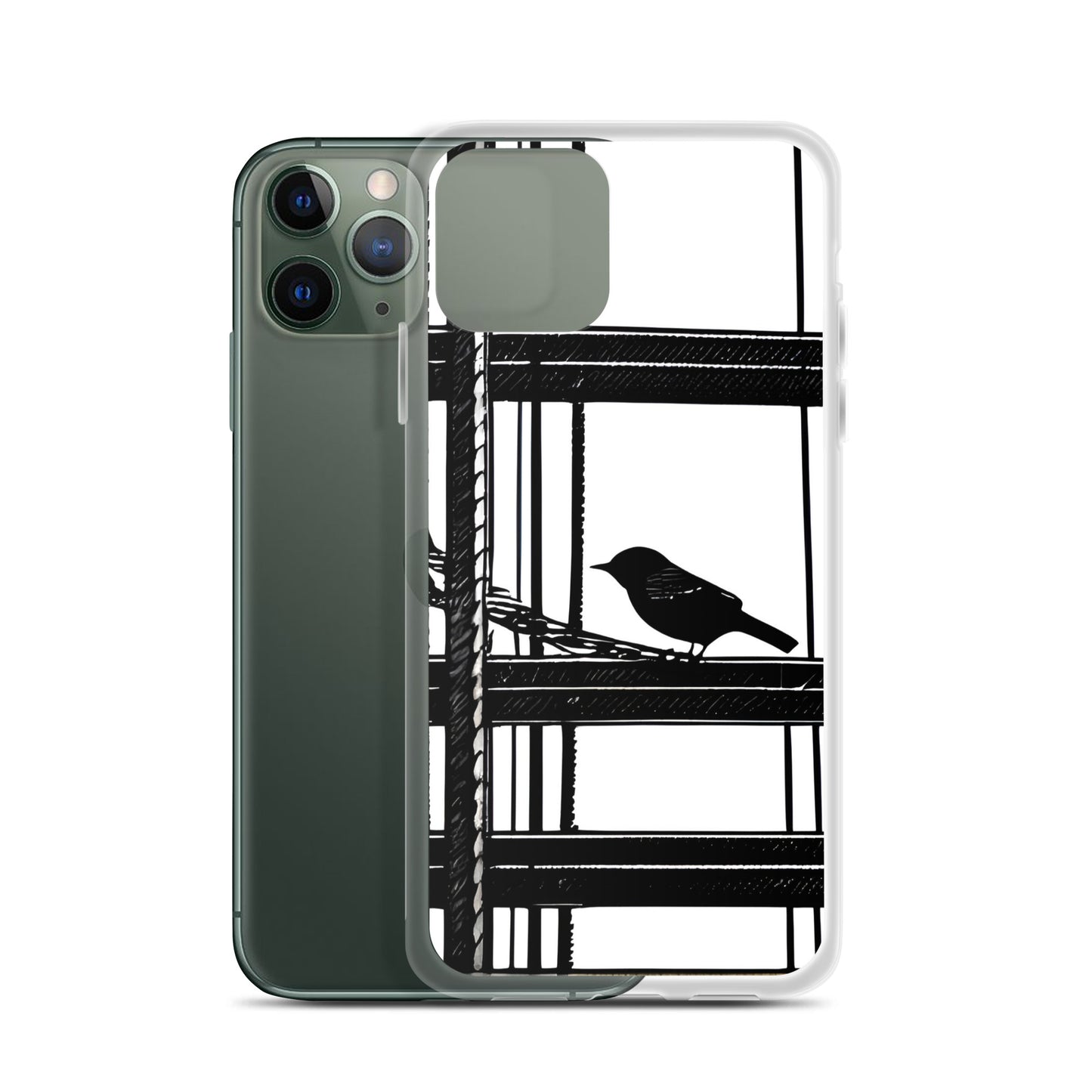 Solitary Perch on Clear Case for iPhone®