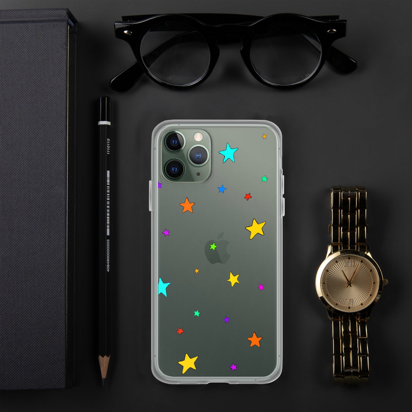 Colorful Stars Clear Case for iPhone®