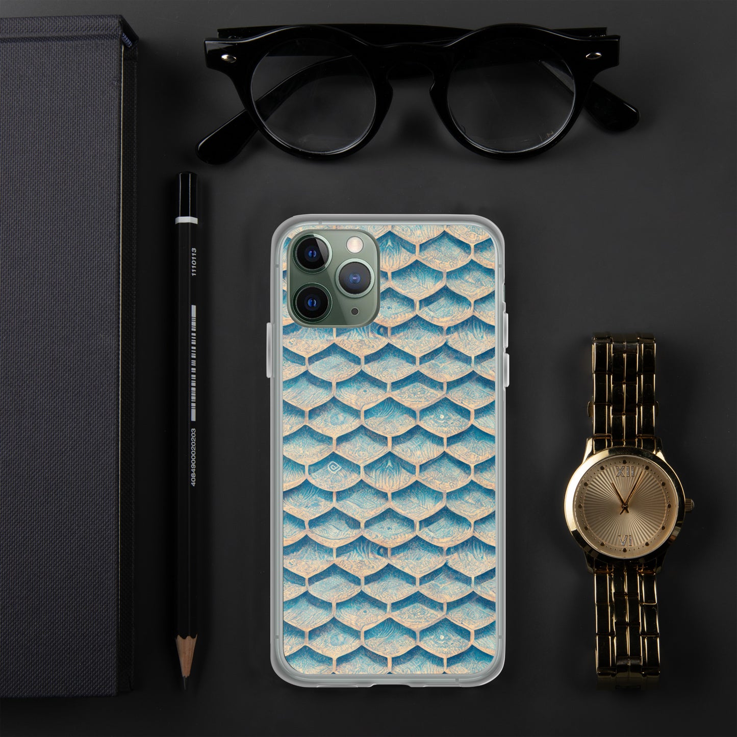 Seafoam Scales Clear Case for iPhone®