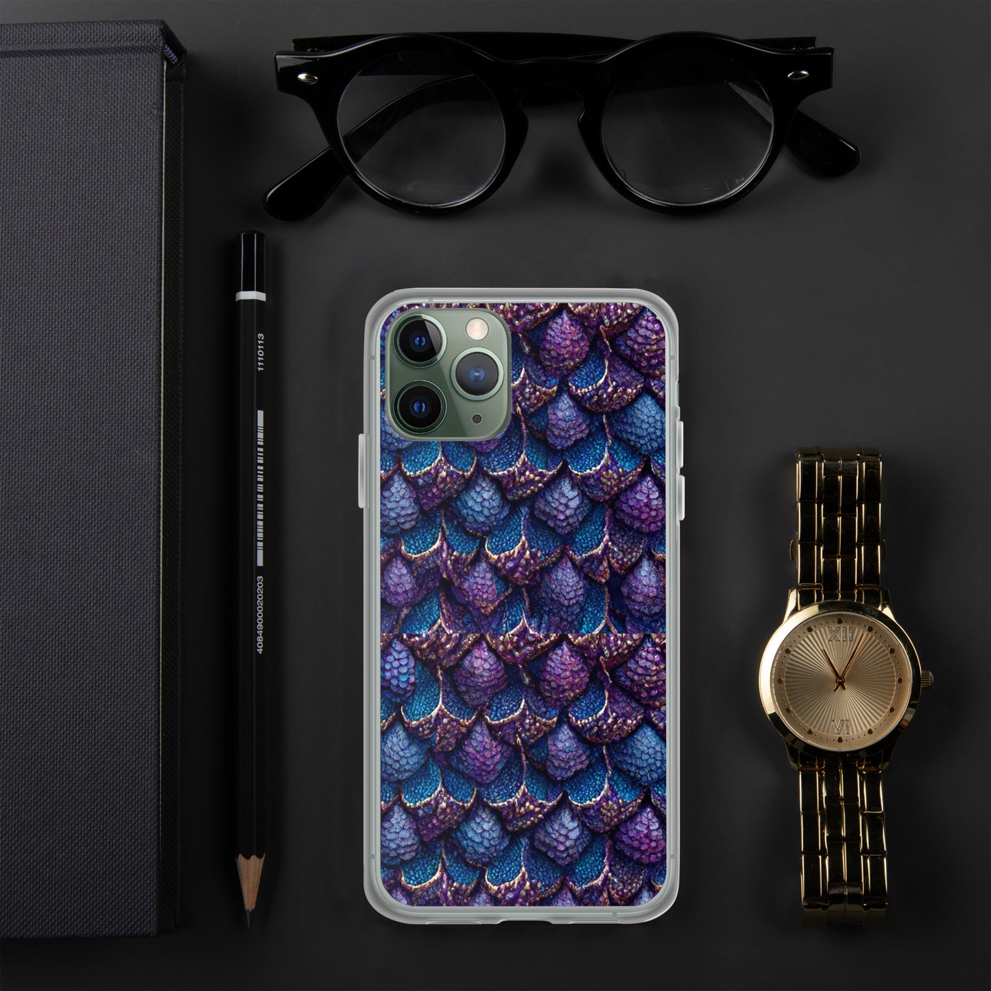 Luminosa, the Radiant Amethyst Drakon Clear Case for iPhone®